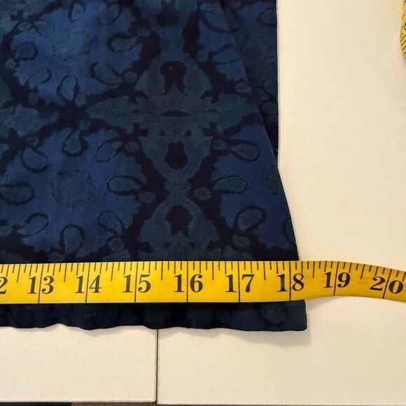 Fresh Produce Navy & Green Smocked Back Maxi Dress Sz M - Picture 13 of 14